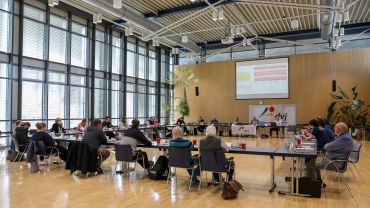 Zusammenkunft im Landessportbund Hessen mit ausführlicher Debatte. Foto: Detlef Gottwald