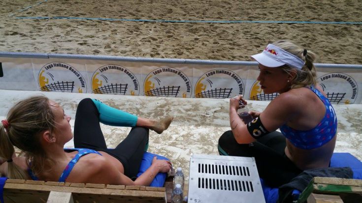 Foto Lega Italiana Beach Volley: Erstmals Seite an Seite im Einsatz: Margareta Kozuch und Karla Borger.