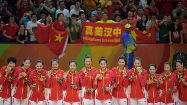 Foto FIVB: Gold für Chinas Frauen.