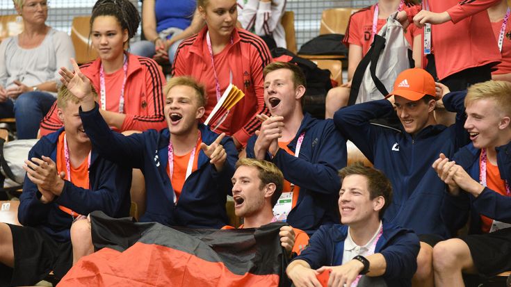 Foto CEV: Das deutsche Team konnte sich über tollen Support freuen