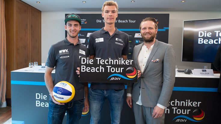 Das Team Julius Thole/Clemens Wickler (links) ist auf mindestens zwei Stopps der Tour dabei
