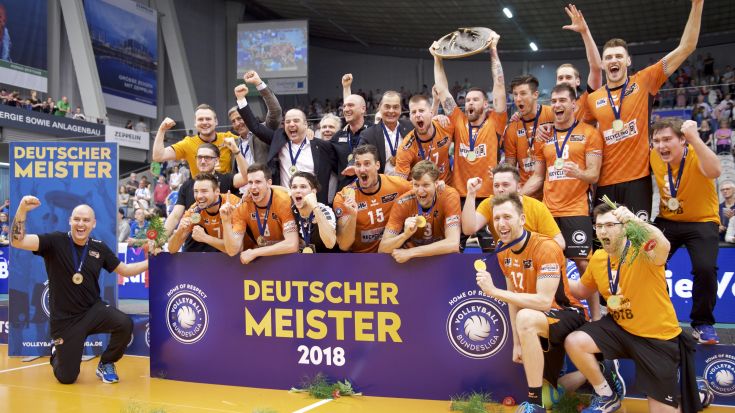 Foto Guenter Kram: Derzeit nur auf Platz drei: Vorjahresmeister BR Volleys