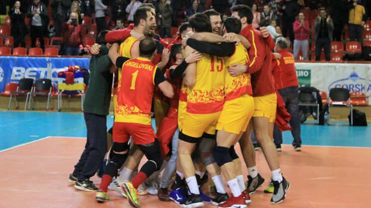 Foto CEV: Nordmazedonien ist das erste Mal bei einer Europameisterschaft dabei.