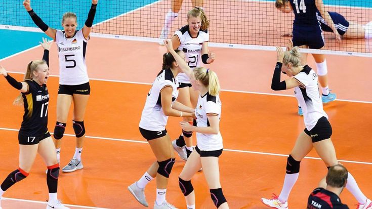 Foto Volleyball.ru: In Russland jubelte Deutschland über zwei Siege