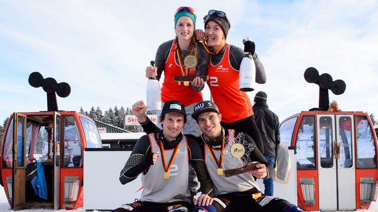 Foto Conny Kurth: Im letzten Jahr gewannen Lena Overländer & Karoline Fröhlich sowie Paul Becker & Jonas Schröder die erste Snow-DM.
