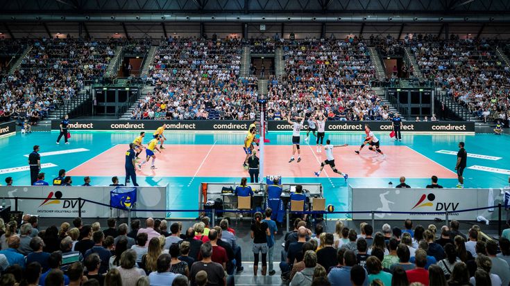 Foto Sebastian Wells: Die ARENA Leipzig ist der Spielort der Volleyball Nations League in Deutschland.