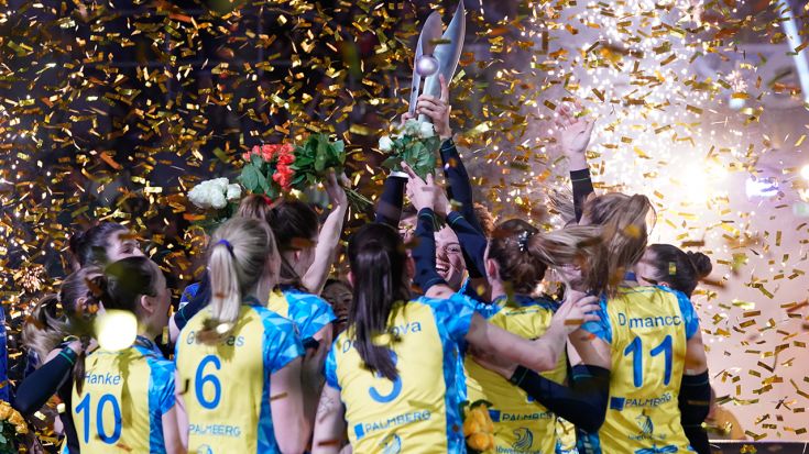 Foto SSC Palmberg Schwerin: Der DVV-Pokal ging in der letzten Saison an Schwerin.