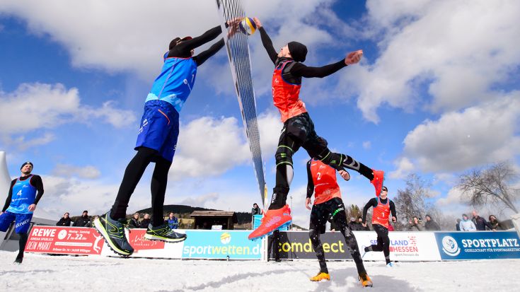 Am Wochenende werden die Deutschem Meister 2023 im Snow-Volleyball ermittelt. (Foto: Conny Kurth)