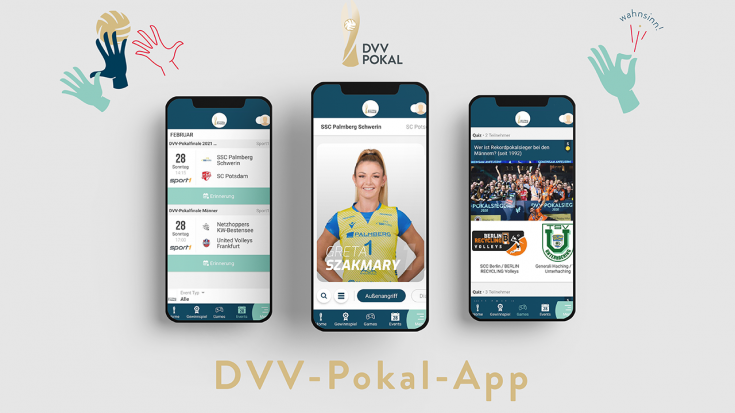 Grafik VBL: Alle Informationen zum DVV-Pokalfinale 2021 auf einen Blick in der DVV-Pokal-App.
