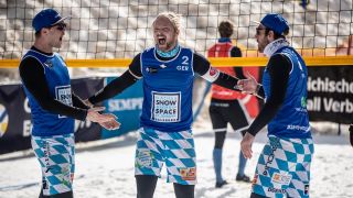 Zwei starke 5. Plätze auf der europäischen Snow-Volleyball-Tour