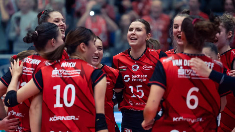 Zoi DVV-Pokal: DSC trifft im Halbfinale auf Suhl, Schwerin wartet auf Gegner