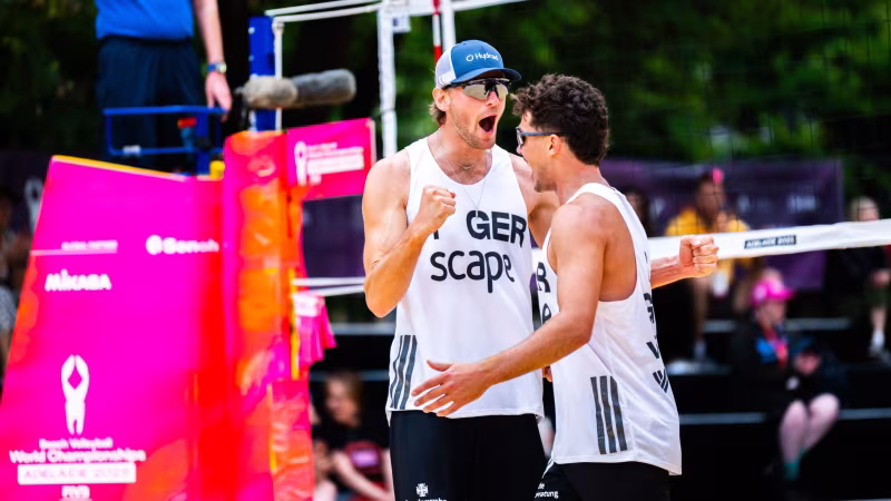 Beach-WM: Erfolgreicher Auftakt für deutsche Teams