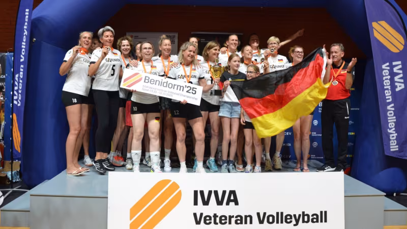 Goldmedaille für Deutschland in der Altersklasse 48-55. Foto: IVVA