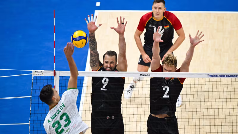 WM: DVV-Männer mit bitterer Auftaktniederlage gegen Bulgarien