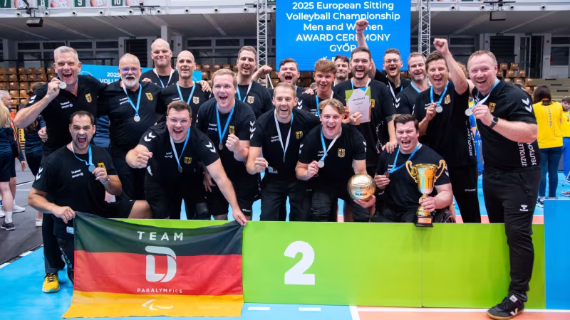 Deutsche Sitzvolleyballer sind Vize-Europameister