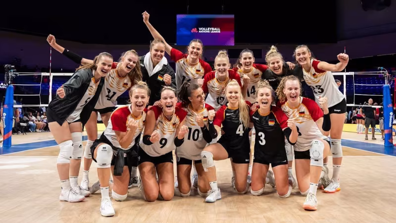 VNL: DVV-Frauen siegen zum Abschluss von Woche 3