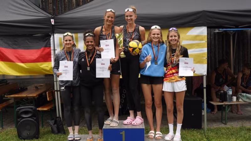 Otte/Richter und Hüper/Moll sind Deutsche U20 Beach-Volleyball Meister 
