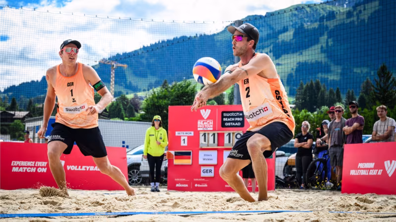 Ehlers/Wickler und Ittlinger/Grüne mit Platz 5 beim Elite-Turnier in Gstaad 
