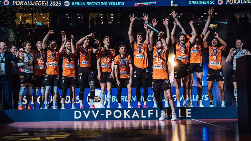 Titel-Hattrick: BR Volleys gewinnen packenden Pokalfight