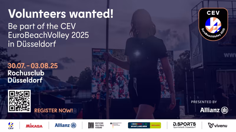 Volunteers für die Beach-Volleyball-EM in Düsseldorf gesucht