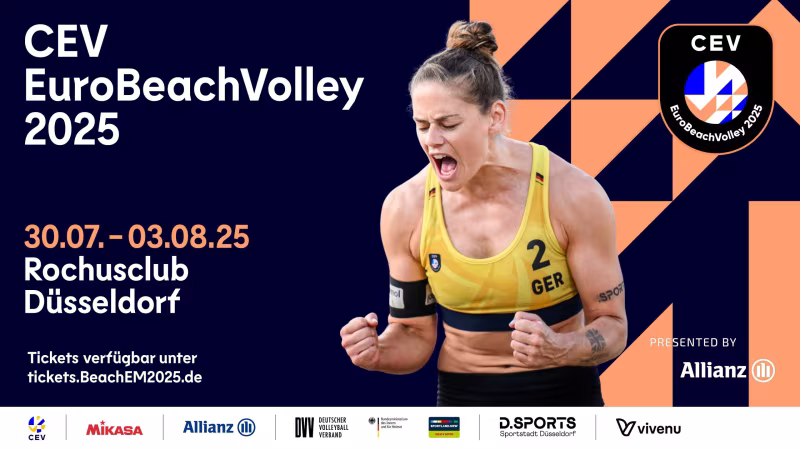Beach-EM 2025 im Rochusclub Düsseldorf: Tickets ab sofort erhältlich 