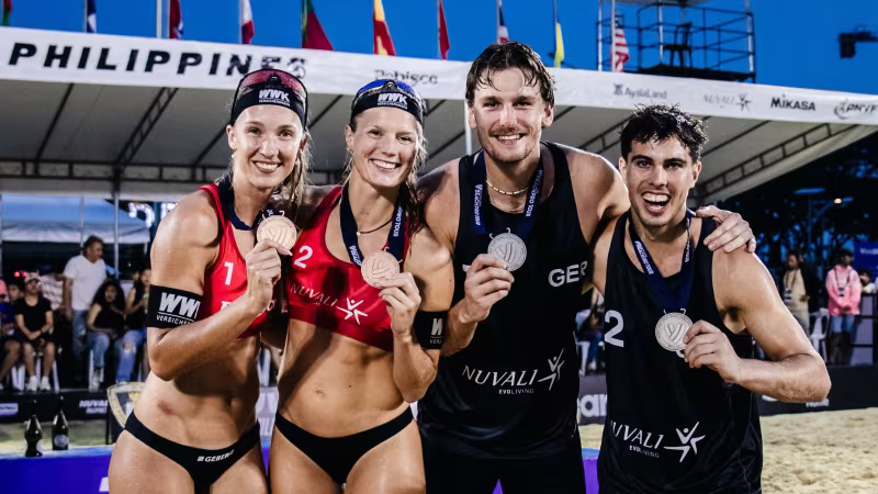 Challenge-Event: Ittlinger/van de Velde und Henning/Wüst auf dem Podium in Nuvali