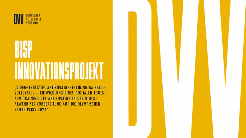 Videogestütztes Antizipationstraining im Beach-Volleyball