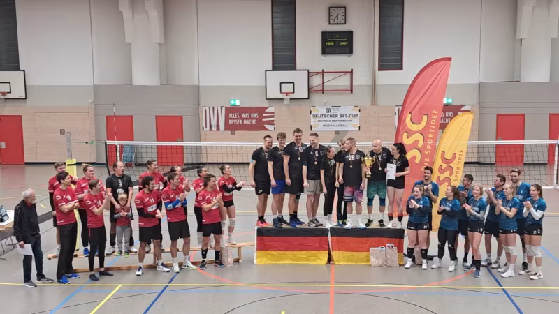 Siegerehrung - die ersten drei Teams