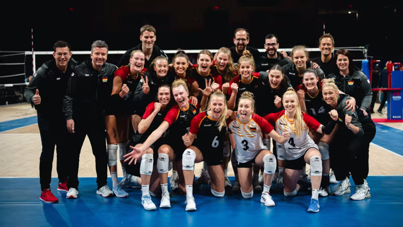 VNL: Deutschland holt Sieg gegen Bulgarien