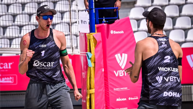 Platz vier und fünf für deutsche Duos beim Elite16 in Doha