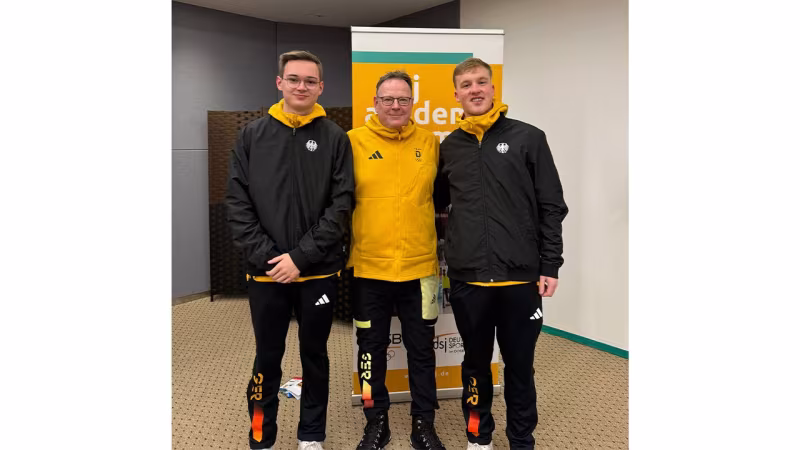 Mit Torsten Burmester (Vorstandsvorsitzender des DOSB). Foto: Erik Behrens