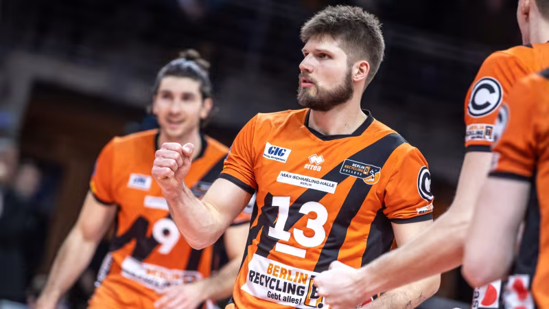 Die BR Volleys um Kapitän Ruben Schott wollen ihren Titel verteidigen. (Foto: Andreas Gora)