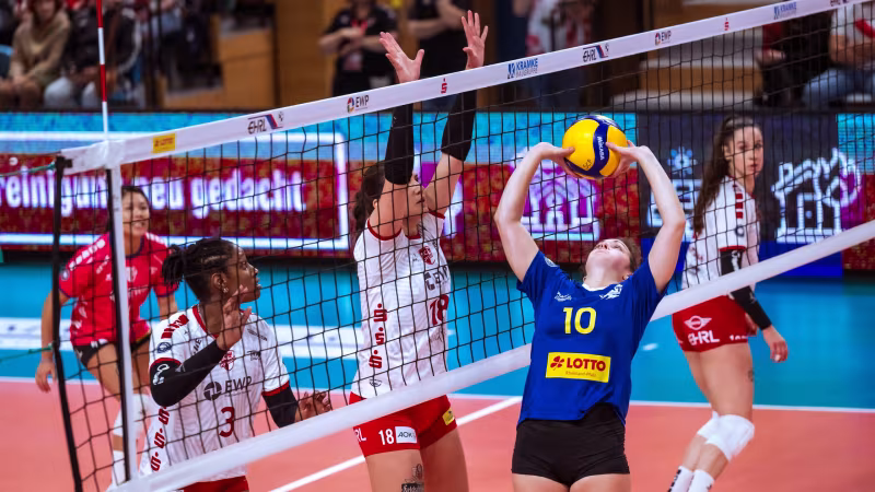 DVV-Pokal Frauen: Zwei Erstligaduelle im Achtelfinale