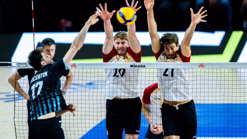 VNL Männer: Deutschland verliert gegen Argentinien