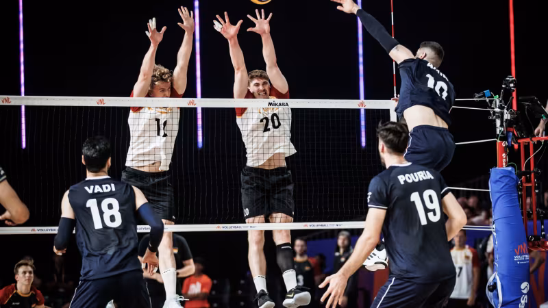 VNL: DVV-Männer verlieren gegen den Iran