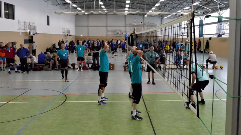 Ü64 Männer in Rostock. Foto: Winfried Degner