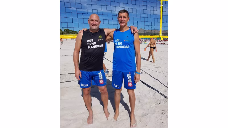 Das Beachteam Noack (re.)/Watzula. Foto: privat