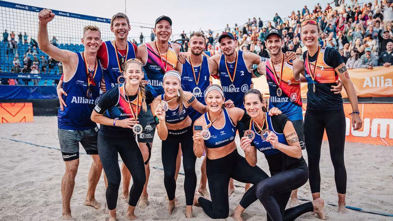 Ehlers/Wickler und Müller/Tillmann sind die Deutschen Beach-Volleyball Champions 2022