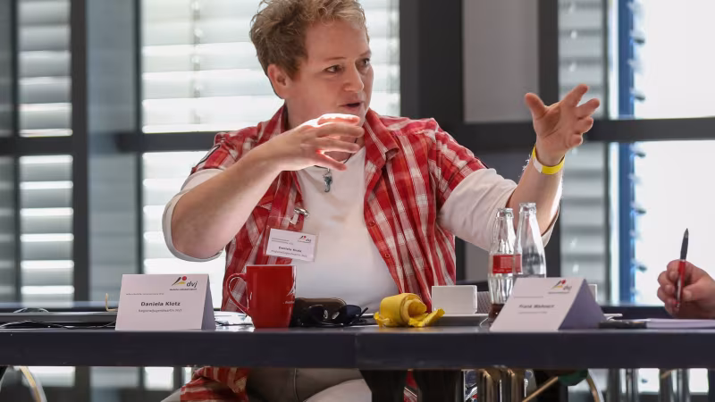 Daniela Klotz (Regionaljugendwartin Süd) wirbt für eine gemeinsame Verantwortung. Foto: Detlef Gottwald