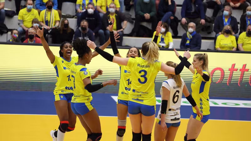 Heiße Phase der Volleyball Bundesliga der Frauen ab Dienstag, 5. April, exklusiv auf SPORT1 und SPORT1 Extra