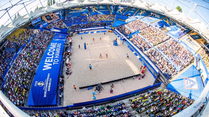Hamburg freut sich auf internationalen Spitzen-Beach-Volleyball