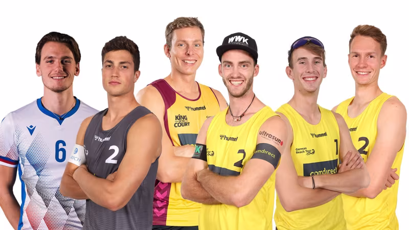 v.l.n.r.: Henning/Winter, Ehlers/Wickler, Pfretzschner/Sowa