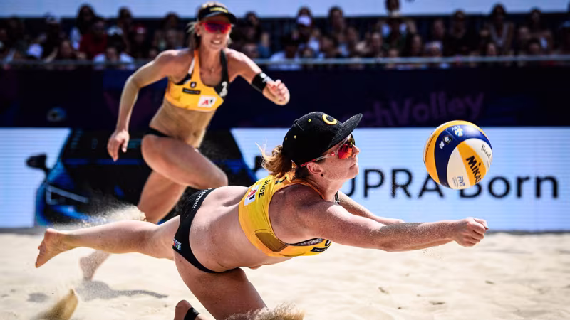 Foto CEV: Borger/Sude sind im Halbfinale knapp gescheitert.