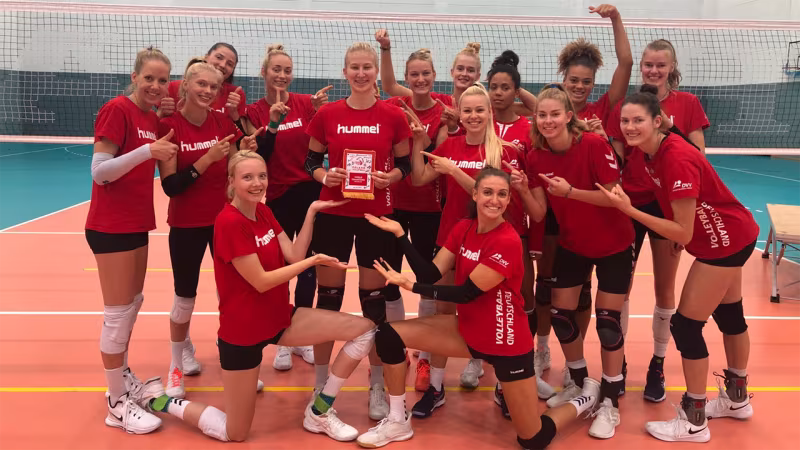 Foto DVV: Monique Strubbe gab gegen Polen ihr Länderspieldebüt.