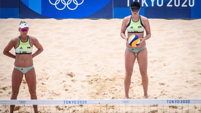 Foto FIVB: Auch im zweiten Spiel mussten sich Borger/Sude geschlagen geben.