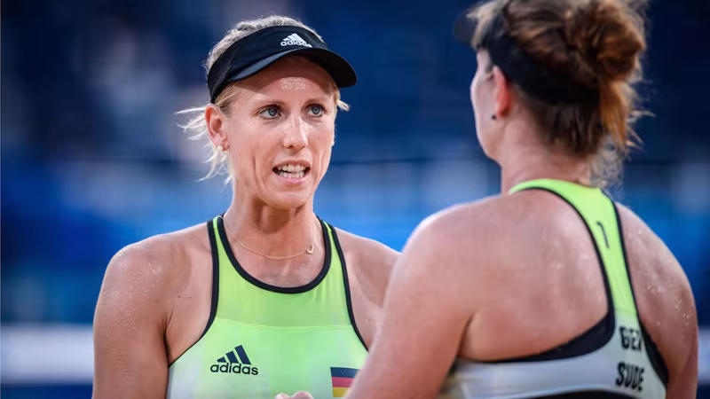 Foto FIVB: Borger/Sude erlebten im ersten Spiel eine Achterbahnfahrt.