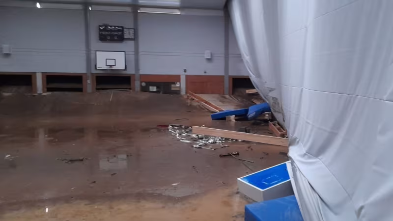 Hochwasserschäden in Sportdeutschland