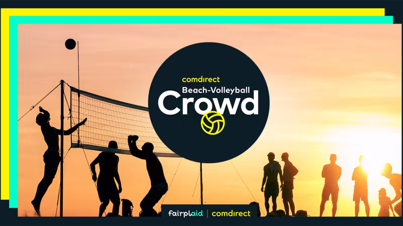 Die comdirect Beach-Volleyball Crowd ist da