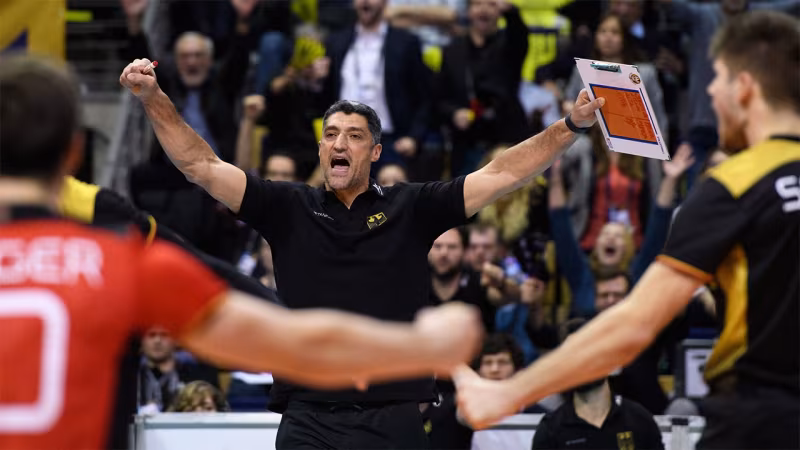 Foto Conny Kurth: Bundestrainer Andrea Giani will nach oben.