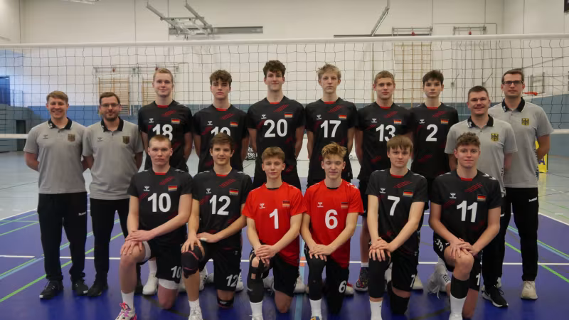 Die U17 des DVV im Lehrgang in Frankfurt; Foto: DVV